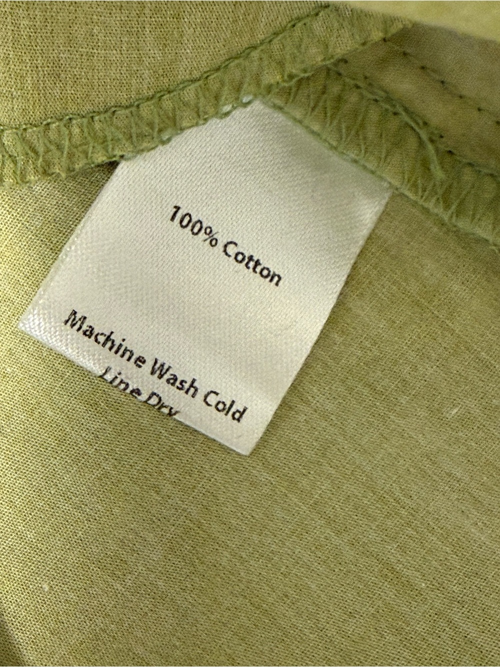 Rebecca Minkoff size S Greene Lime-Green Blouse 100 procent cotton - Picture 4 of 5